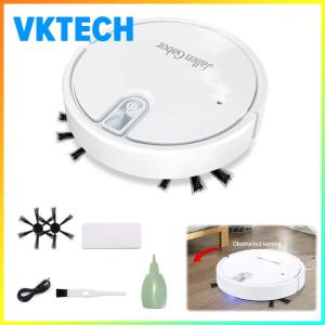 Smart Robot Vacuum Cleaner Rechargeable Vacuum Robot with Rubber Brush for Pet Hair Carpets and More