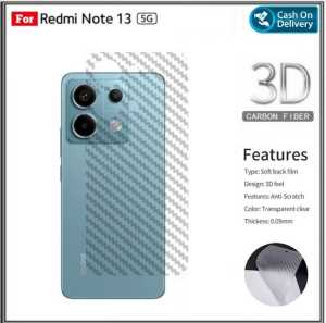 Garskin Xiaomi Redmi Note 13 5G 13 Pro Plus 5G 8 2019 Shock Anti Gores Belakang Carbon