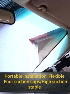 VANA Car Sunshade Window Sun Shade Car Curtain Sun Protection Foldable Retractable Windshield Cover