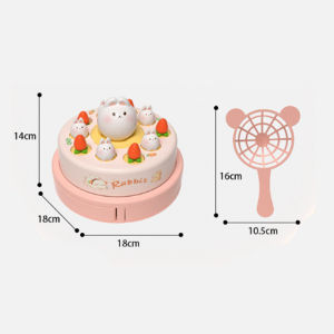New Kid Montessori Toy Rabbit Cartoon Flying Rabbit carrot Catching Toy Development Sensory Interaction Game Toy Gifts