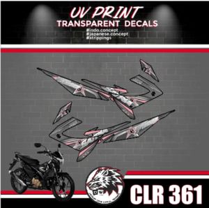 SUZUKI RAIDER R150 CARB SATRIA UV clear decal