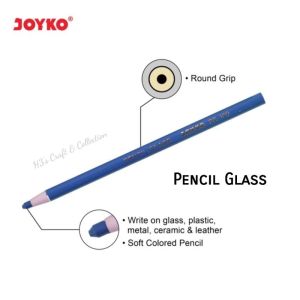 (1BIJI)JOYKO PENCIL KACA BIRU PG100