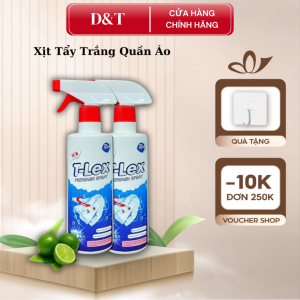 Chai Tẩy Trắng Quần Áo T-LEX 500ml Tẩy Mốc Ố Vàng Không Phai Màu