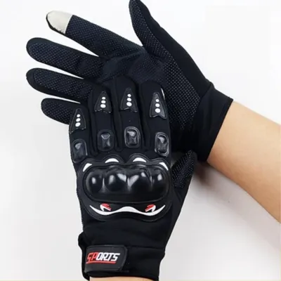 HEXMA ถุงมือมอเตอร์ไซค์ ถุงมือทัชสกรีนมือถือได้ ถุงมือขับมอเตอร์ไซค์ ถุงมือขับรถ ProBiker Full Finger Motorcycle Gloves ถุงมือขี่จักรยาน กันลื่น SP64
