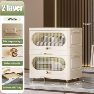 2/3/4 Tiers Dish Rack Kitchen Sink Rack Dish Foldable Eco-Friendly Plastic Drainers Rak Pinggan Mangkuk