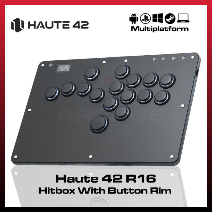 Haute42 R16 R Series Button Rim Black Haute Pad Arcade Joystick Hitbox ...