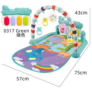 Thảm Vườn Thú nằm vui nhộn cho bé chơi có nhạc piano thích hợp cho bé từ 0-18 tháng tuổi hình ảnh màu sắc bắt mắt có đàn piano có đèn nhạc