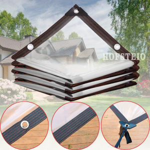 16s Transparent Film Rain Protection Maintain Temperature Shade Sail Balcony Succulent Plants Shelter Clear Rain Tarp