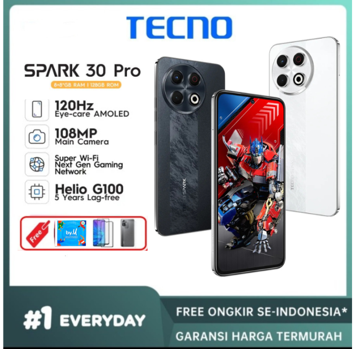 HP !!! Tecno Spark 30 Pro RAM 8/128 GB 8/256 GB 108MP Main