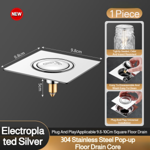 🔥Hot sale🔥Deodorant and insect-proof square bounce floor drain core thickened universal installation floor drain core