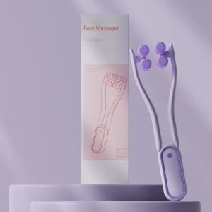 ZOOGGJZ Thúc đẩy sự hấp thụ Máy mát xa lăn Hình chữ V Nâng cơ thư giãn Dụng cụ mát xa Di động Không dùng pin Máy mát xa thủ công Chăm sóc da hàng ngày