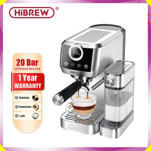 Máy pha cà phê Espresso bán tự động 3 trong 1 Espresso Latte Cappuccino thương hiệu HiBREW H13A - Hàng Nhập Khẩu