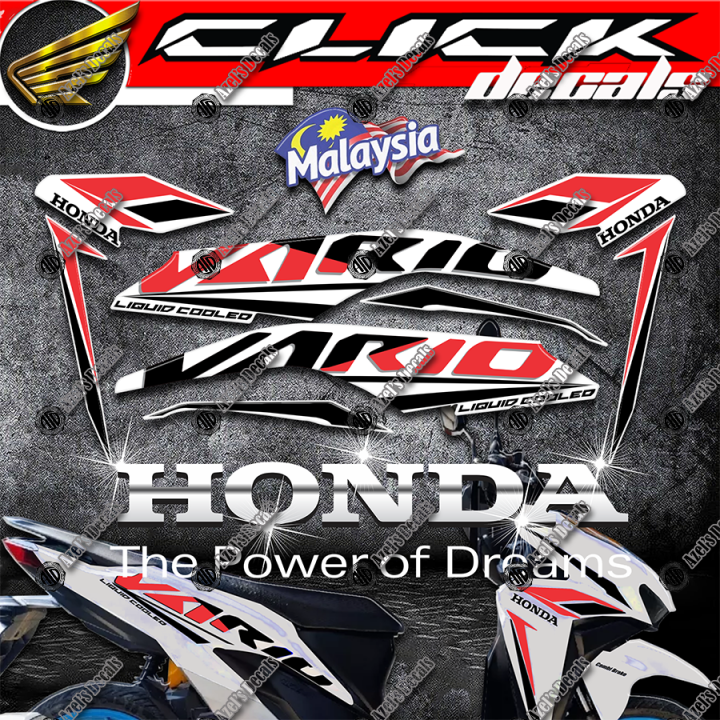 Motor Click Sticker Honda Click V2 125i Decals / Sticker for Motorcycle Parts and ...
