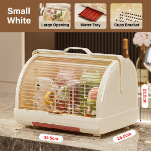 Kitchenut Dustproof Cup Bottle Storage Organizer Rak Simpanan Cawan Botol Kalis Habuk Baby Bottle Drying Rack Cover