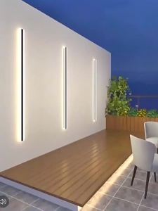 SXH NEW led Long Strip Wall Lamp Courtyard Villa Decorative Background Wall Door Pillar Project Lamp Outdoor Waterproof Line Lighting Fixture