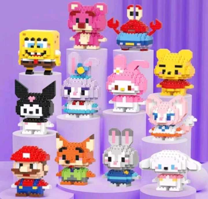 Nano Block Model Kartun Building Blok Mainan Balok Susun DIY - Main Image