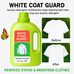 White Coat Guard Color Bleach laundry detergent MultiAction Deep Cleaning