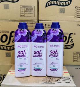 PC Personal Collection Sof & Mmmmm Laundry Detergent with Recyclable Packaging Purple Floral Design 1000ml