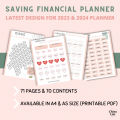 [PDF] 2023 & 2024 DIGITAL PLANNER | Saving Challenge Financial Budget Bill Debt Checklist Tracker Planner |PRINTABLE PDF. 