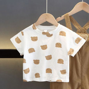 BB-SS Childrens Clothes Boys Summer Overalls Set 2023 Korean Style Childrens Handsome and Fashionable Summer Girls Casual Overalls