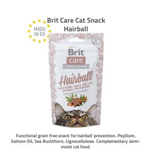 Brit Care Cat Functional Snack 50g x6 Value Packs Shiny Hair Hairball Dental Digestion Mochapets