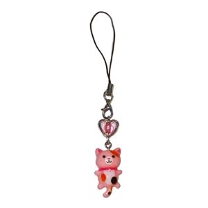 MUKANG Cat Pendant Cat Phone Strap Cellphone Chain Anti Lost Phone Lanyard Bag Decor Key Ring Y2K Phone Charm Women Girls