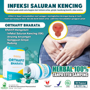 Obat ISK Infeksi Saluran Kencing Kemih Obat Gagal Ginjal Ampuh Orthafit Bharata Original 100%
