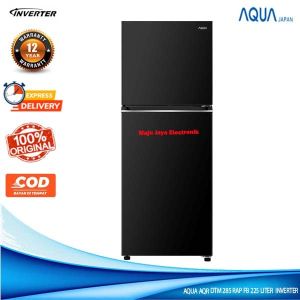 Kulkas 2 Pintu AQUA AQR DTM 285 RAP FB Magic Neo Turbo Cooling Ice Twist Twin INVERTER 34 Watt 280 Liter