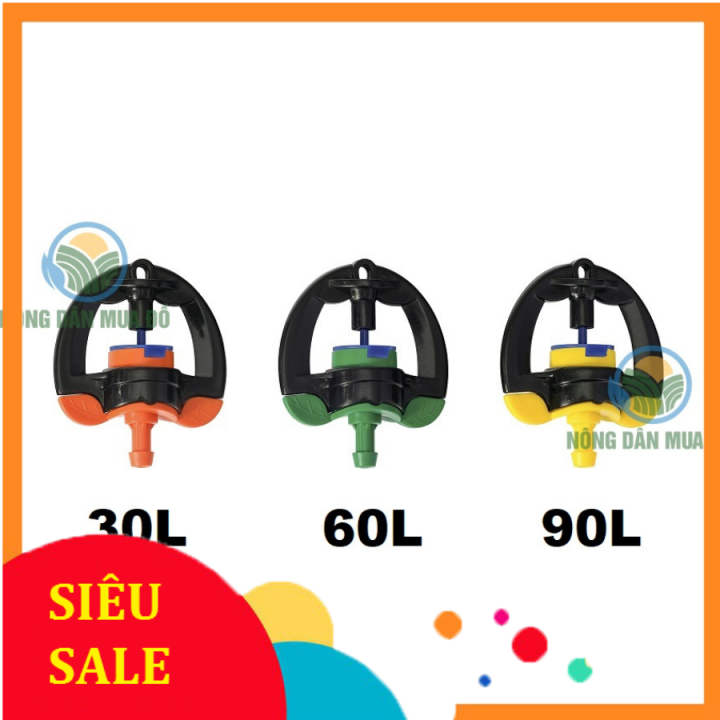 [Giá sỉ] Bịch 100 Béc T700 mini 30l 60l 90l 150 lít/h tưới gốc chống ...