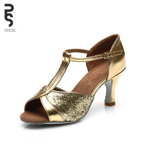 LAURA - Sepatu Dansa Latin/ Line Dance Lentur Hak 7CM
