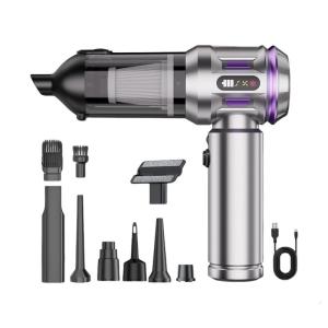 High Suction 18000Pa Vehicle Vacuum Cleaner With Fast Charging USB C And One Touch Dust Emptying For Home Auto Interior