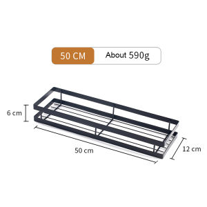 Kitchen Spice Rack Wall Mounted Iron Hanging Organizers 30/35/40/50CM for Kitchen Bathroom XPH137