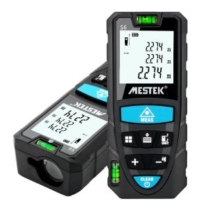 Mestek 50M Laser Distance Measurer – Handheld Digital Measuring Tool with LCD Backlight & Level Function