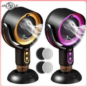 JACIRCLE Portable Mini Exhaust Hood Desktop Range Hood Exhaust Fan Suction Powerful Countertop Apartment Kitchen Camping Exhaust Fan
