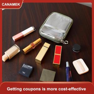 【CANAMEK】 1pcs tai nghe cáp dữ liệu PVC rõ ràng túi lưu trữ không thấm nước công suất lớn túi vệ sinh cá nhân đa chức năng vỏ cứng tổ chức