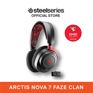 SteelSeries Arctis Nova 7 Faze Clan Edition Wireless Gaming Headset 360 Spatial Surround Sound 2.4GHz + Bluetooth 61556