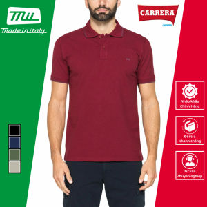 Áo Polo Nam Vải Cotton Pique Organic Co Giãn Thoáng Mát - Carrera - Nhập Khẩu Chính Hãng Từ Italy