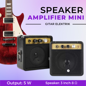 BARU Speaker Amplifier Mini Gitar Elektrik 5W / Ampli Mini Gitar Listrik Elektrik