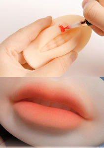 Professional 3D/5D Silicone Lip Tattoo Practice Pad Soft Latex Blushing Training Skin