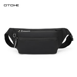 OTOHE Mens Chest Bag Waist Bag Large Capacity Shoulder Bag Wear-resistant Cross body Shoulder Pouch Purse Man Chest Bag Side Bag with Headphone Jack
