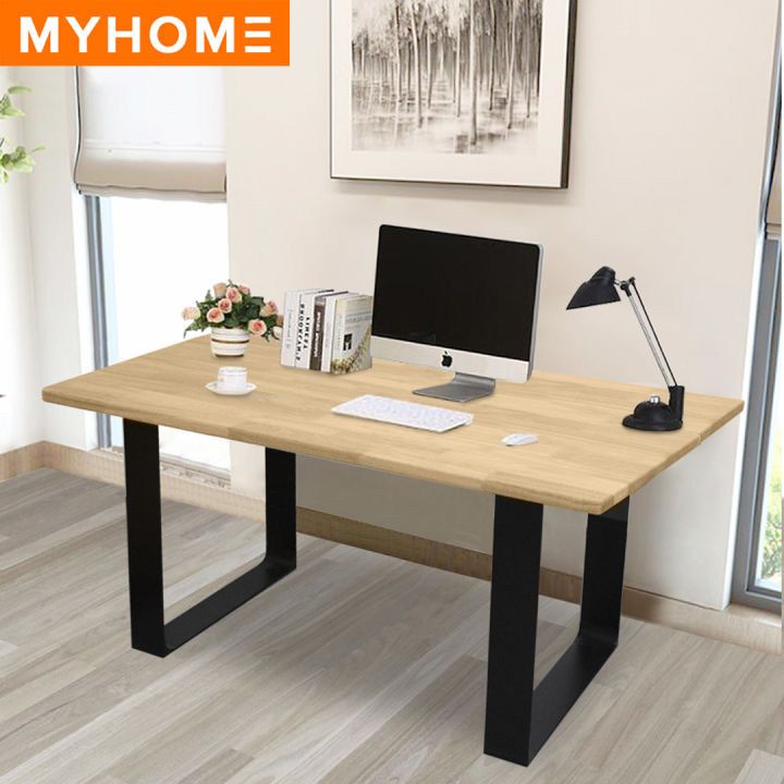 NETHOME Nazes Solid Rubber Wood Multi Purpose Study Table / Meja