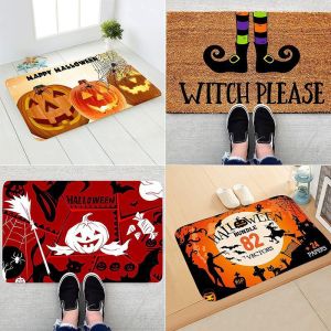 Halloween Floor Mats Ethnic Holiday Decorations Home Mats Easy To Maintain Door Mats
