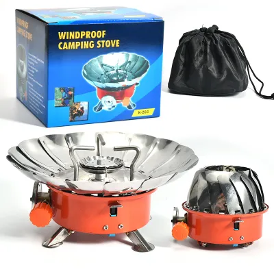 Kompor Portable / Kompor Camping / Kompor Bunga / Windproof Kompor Kemping Portable Gas Stove Mini Kecil Berkualitas Camping Kompor Mendaki Kompor Luar Ruangan Outdoor Alat