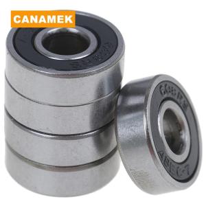【CANAMEK】 5Pcs Black ABEC-7 608RS Skateboard Roller Sealed Ball Bearings 8x22x7mm