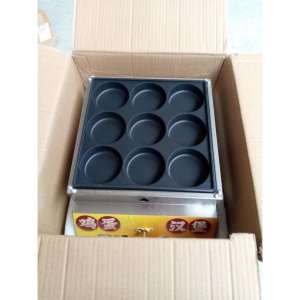 18 Holes Gas Egg Burger Machine Non‑Stick Commercial Japanese Cake Molder Grill for Food Business