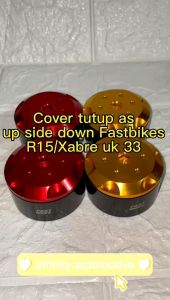 Cover Tutup Shock Upside Down CNC Fast Bikes Yamaha R15, Xabre, Vixion dll