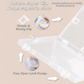 LITTLEX A3 Hộp đựng đồ đa năng Đa chức năng Trong suốt Hộp đựng Di động Nhựa Túi đựng tài liệu Vật tư văn phòng phẩm trường học. 