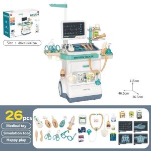 ABCtoys Doctor Set Toys for Kids Dentist Set Cash Register Toy for Girl Pretend Play Cleaning Set