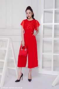 Mydu shop | MS 2338 – Đồ bay tay ngắn ren hoa tay lưới duyên dáng
