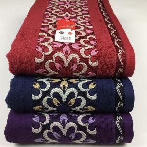 HANDUK MANDI MERAH PUTIH JUMBO NUSANTARA BY TERRY PALMER UKURAN Uk70x140cm ORIGINAL TERMURAH HANDUK MANDI MOTIF